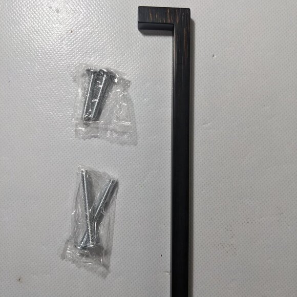 NEW- Set of 10 - Tunny Square Cabinet Handles - Oil Rubbed Bronze Finish - 6.3" - Picture 7 of 13